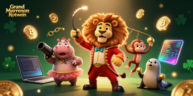 Engage in the excitement of Grand Marrenon Rotwein gaming with unique characters and vibrant casino elements.