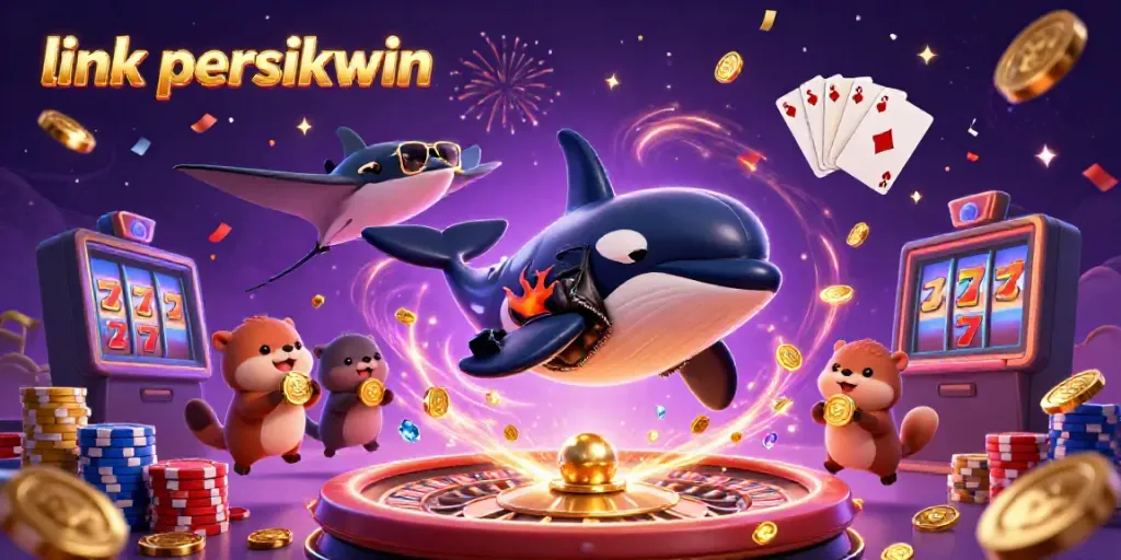 Merayakan kemenangan bersama link persikwin dengan orca, stingray, dan berang-berang.