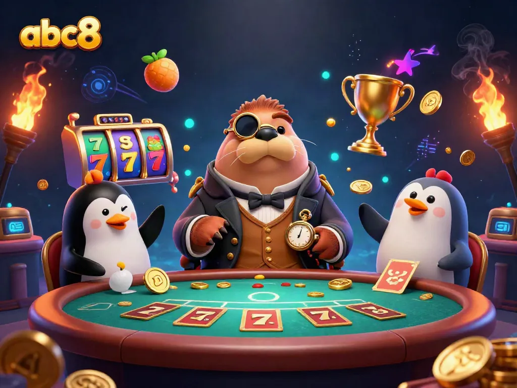Experience thrilling action at the abc8 casino with classic slots and vibrant characters.