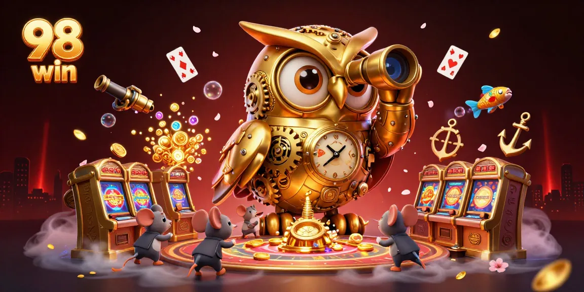 Experience thrilling wins with the 98 win gaming extravaganza featuring detailed 3D characters and vibrant animations.