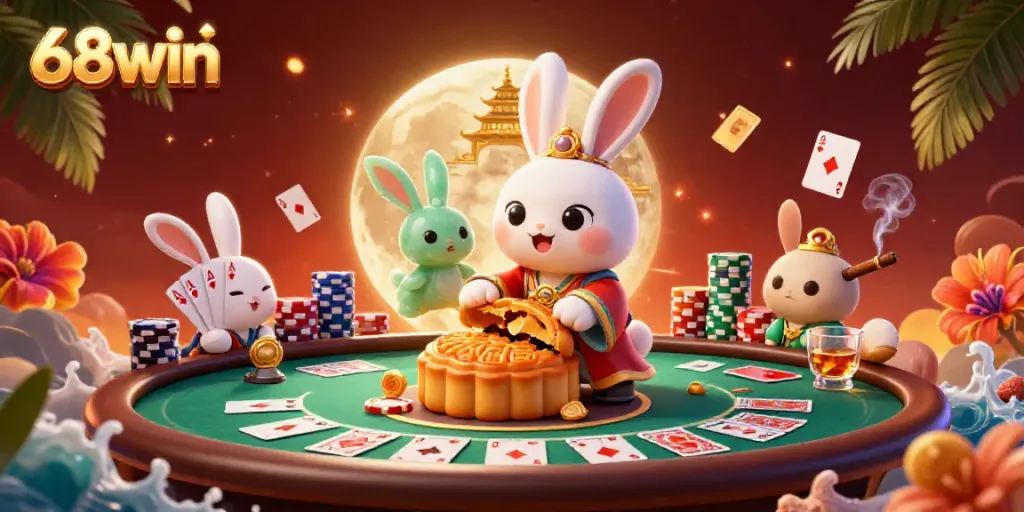 Experience exciting gameplay at 68win with moon rabbits and poker thrills.