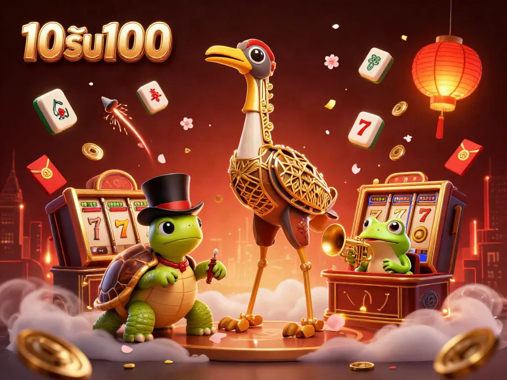 ภาพประกอบ 10รับ100 สไตล์การ์ตูน 3D ที่แสดงถึงเกมคาสิโนที่น่าตื่นเต้น