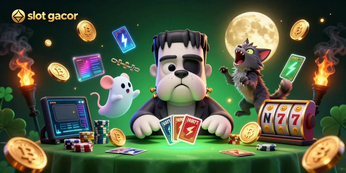 Experience slot gacor with vibrant 3D characters and thrilling casino elements in an exciting illustration.