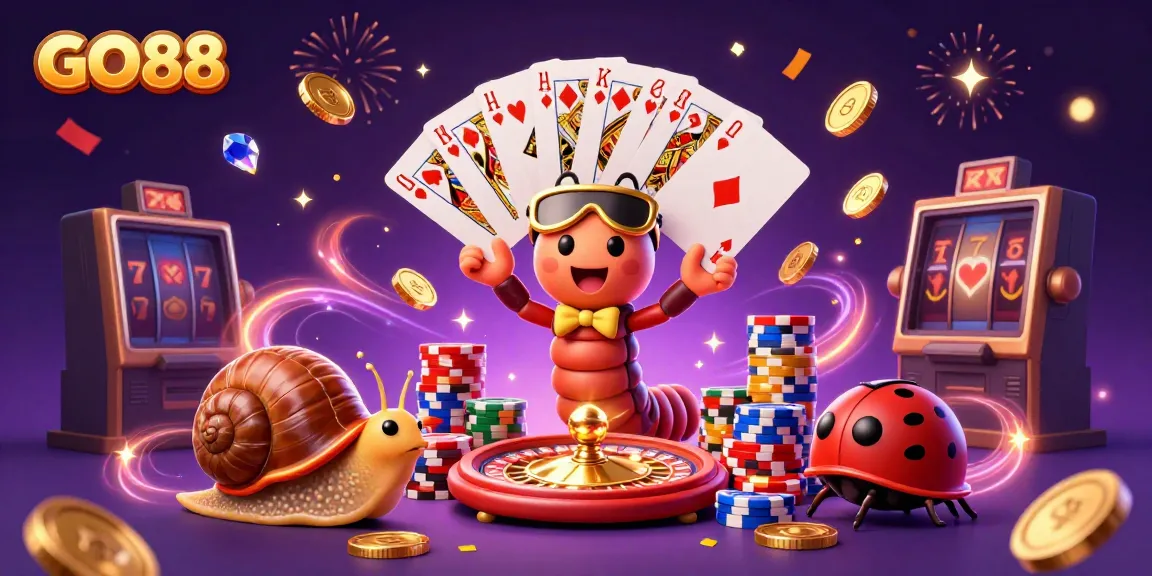 Experience GO88's enchanting casino world with its vibrant characters and dynamic casino elements.